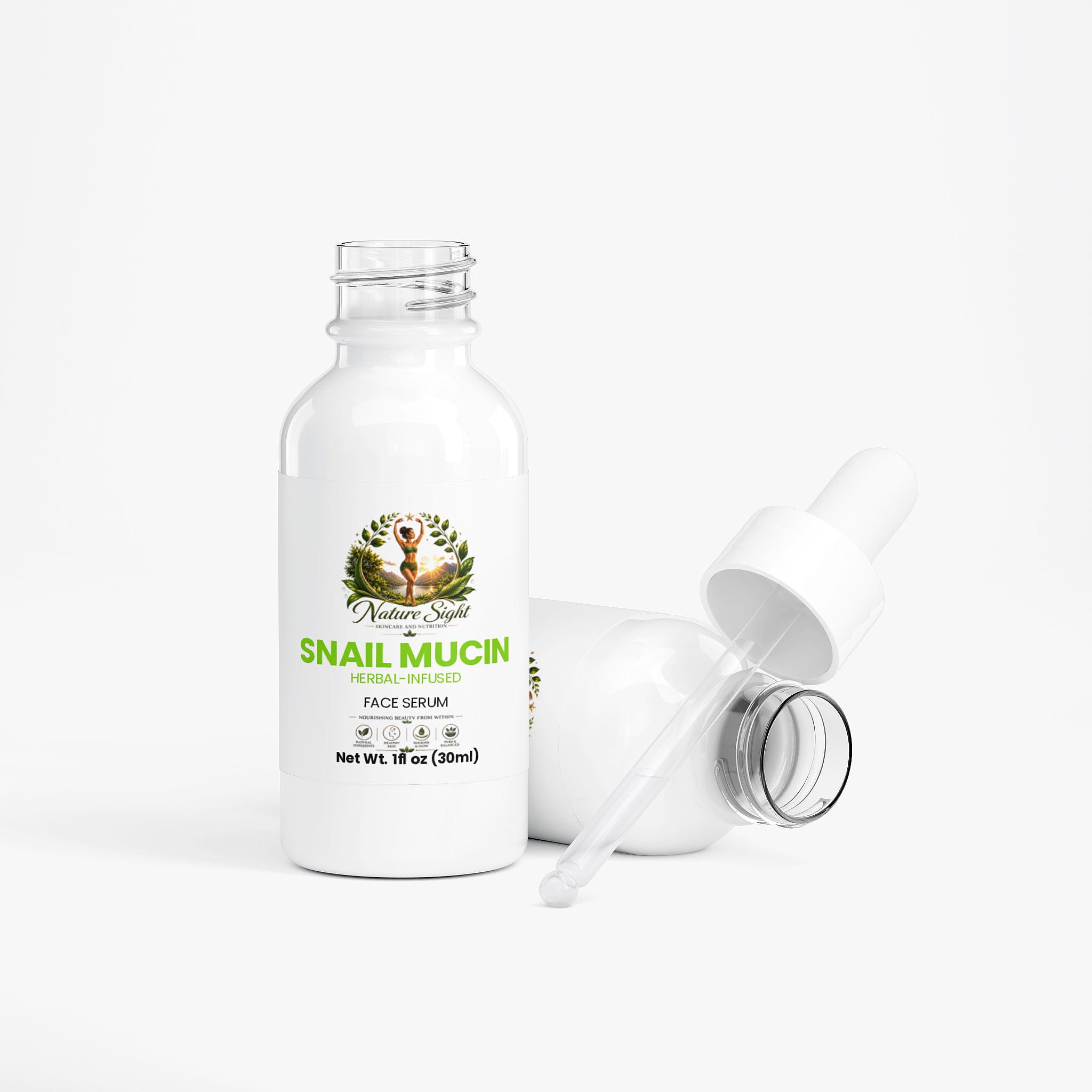 Snail Mucin Face Serum(Herbal-Infused)