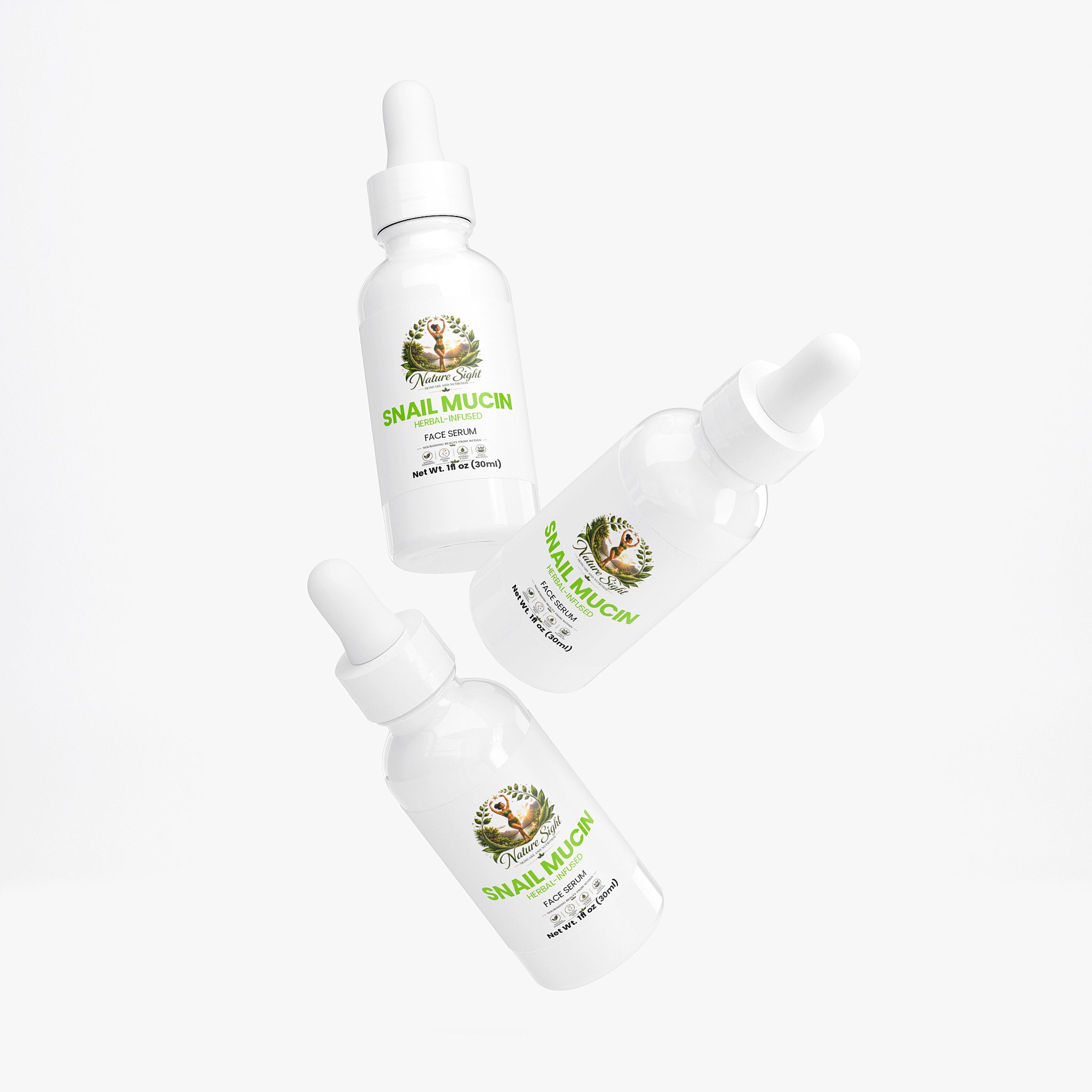 Snail Mucin Face Serum(Herbal-Infused)